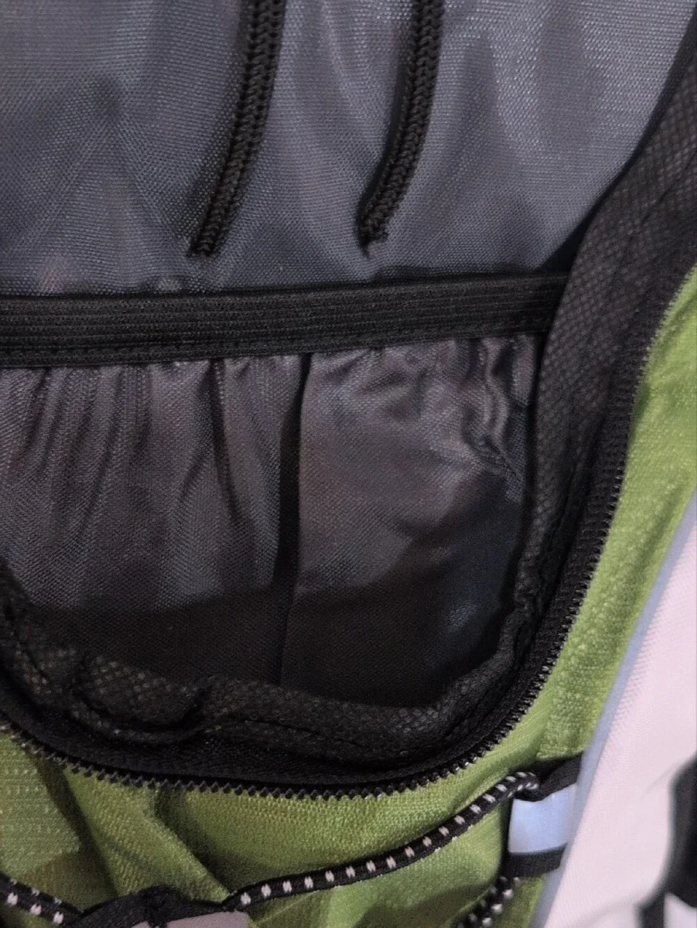 Green Hydration Backpack with Gray Accents